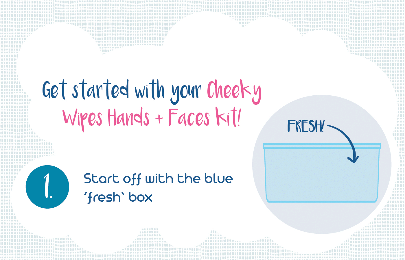 Hand and Face Baby Wipes Kits Available Cheeky Wipes