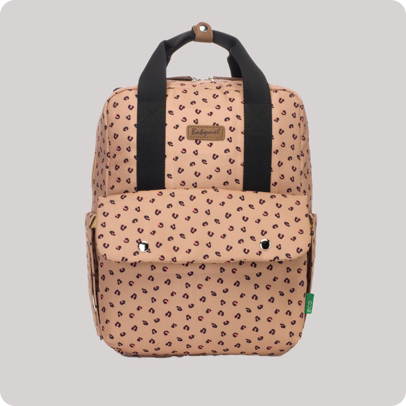 Babymel Georgi Eco Convertible Packpack | Caramel Leopard