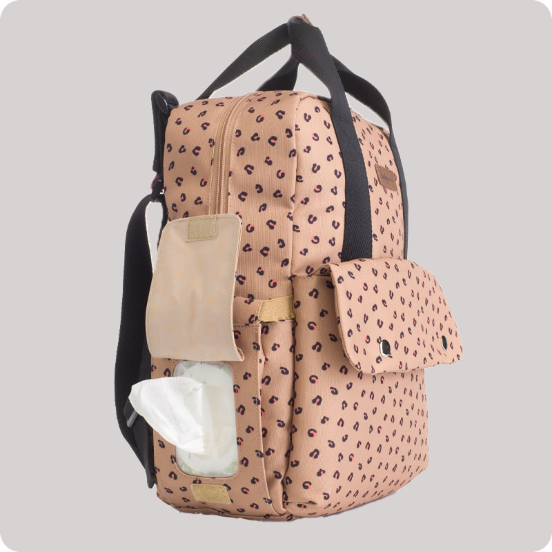 Babymel Georgi Eco Convertible Packpack | Caramel Leopard