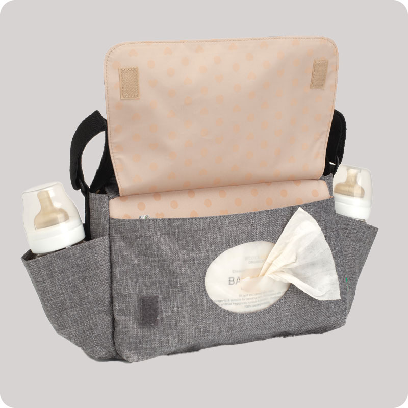 Babymel Stroller Organiser - Eco Grey