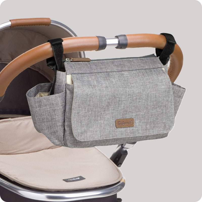 Babymel Stroller Organiser - Eco Grey