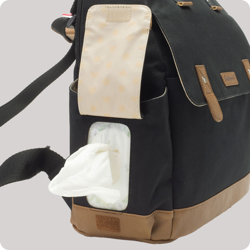 Babymel Robyn Eco Convertible Backpack | Changing Bag Black