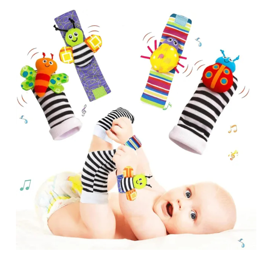 Wrist Rattles and Foot Finders Set