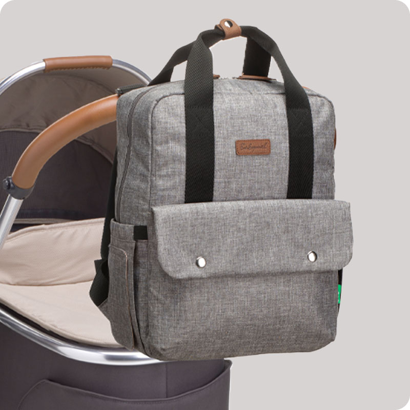 Babymel Georgi Eco Convertible Back Pack - Grey