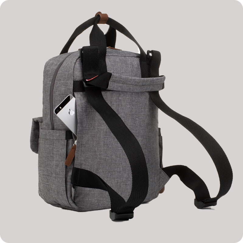 Babymel Georgi Eco Convertible Back Pack - Grey