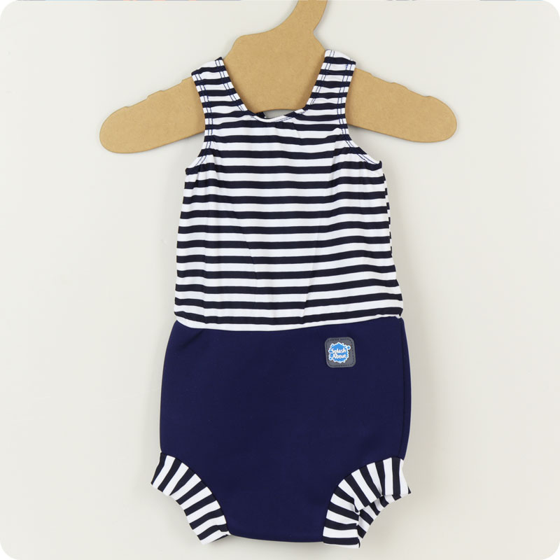 Splash About Happy Nappy Costume - Navy Stripes