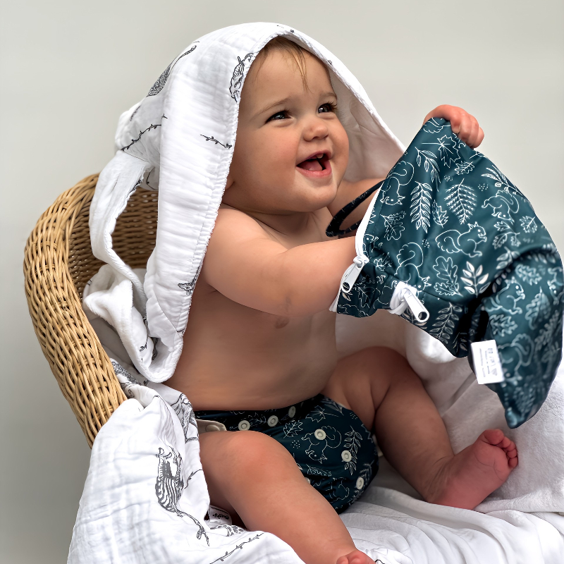 Cheeky Baby Bath Towel With Hood And Ears