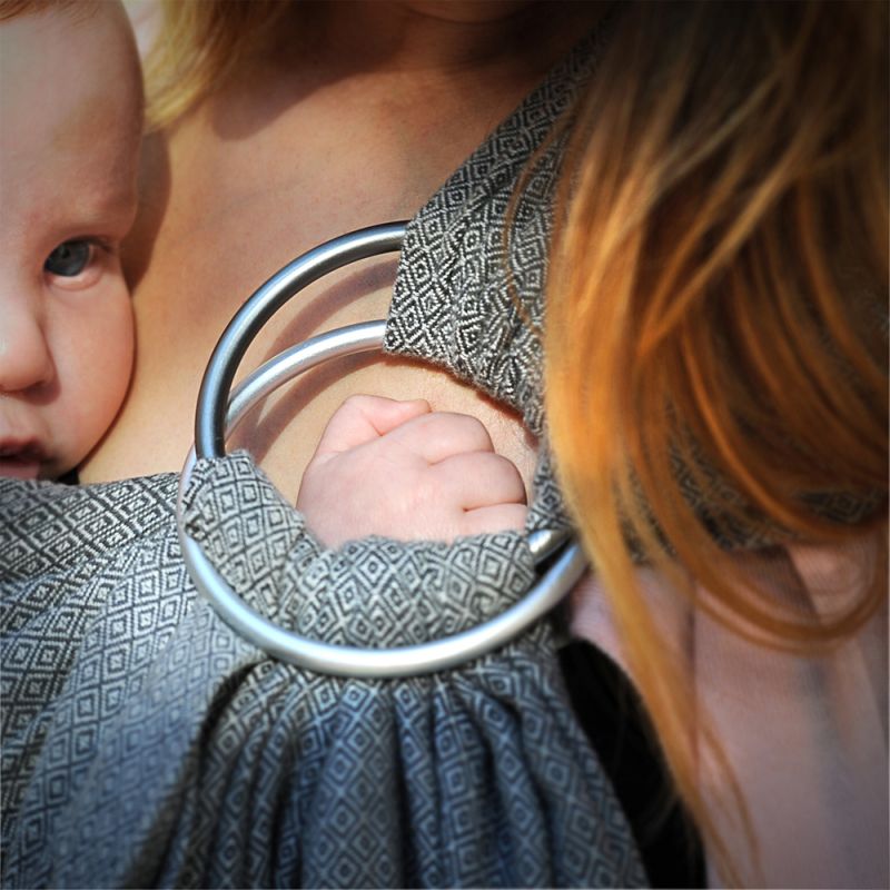 Girasol Ringsling Baby Wrap - Graphite