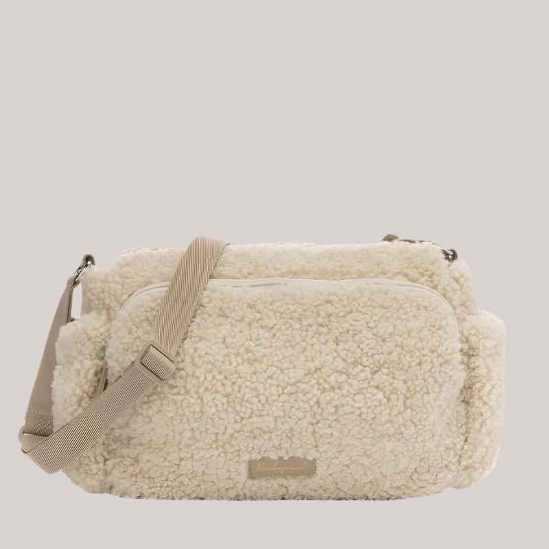 Babymel Teddy Stroller Bag - Cream Pushchair Organiser