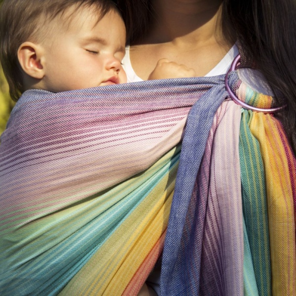 Girasol Ringsling Baby Wrap - Rainbow