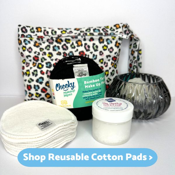 Picture of reusable makeup pads and bag